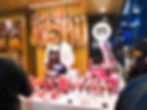 a Jamón stall in La Boqueria Market