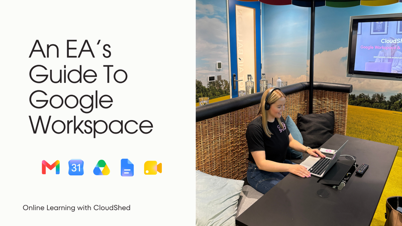 Course cover image of google workspace logo on a laptop screen