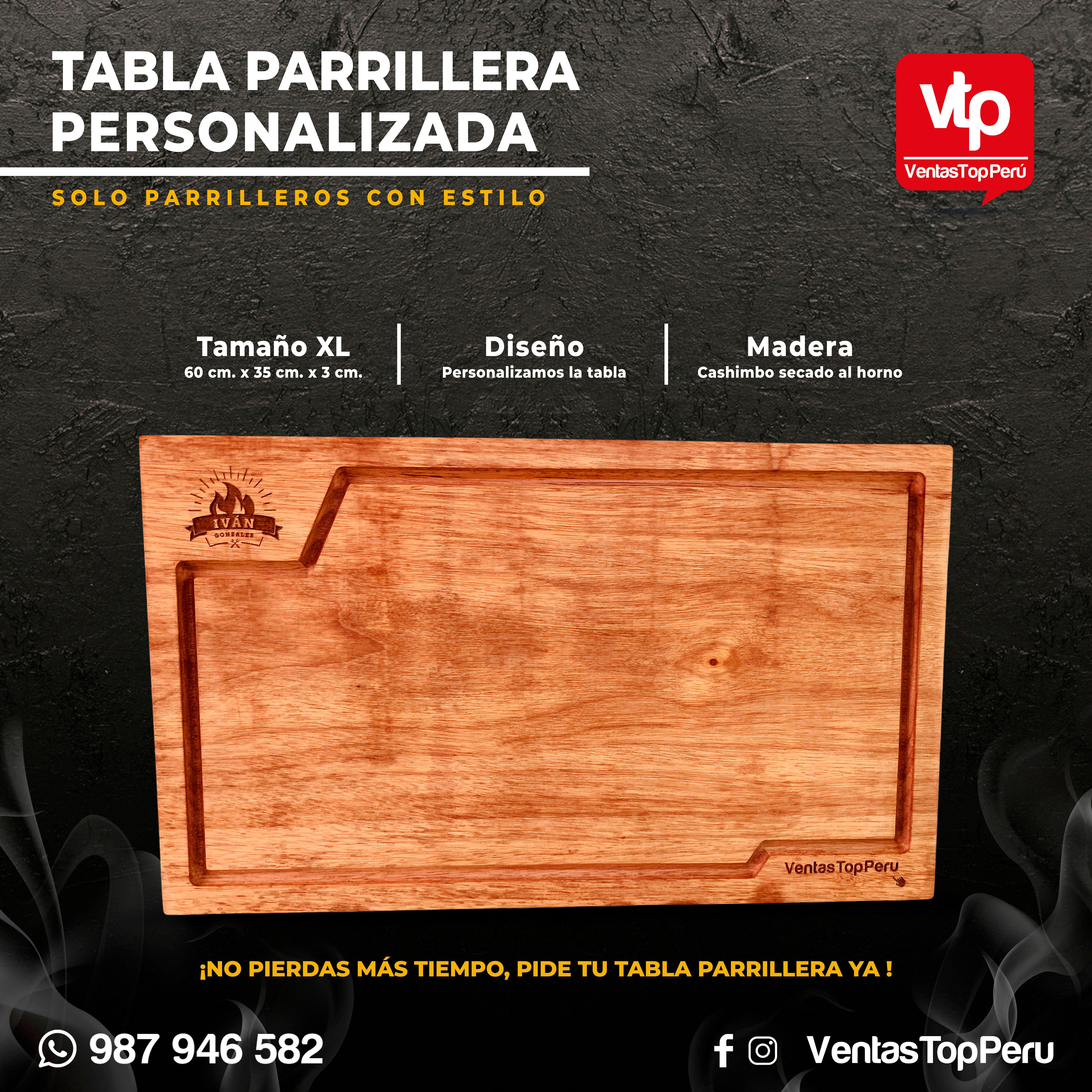 Tabla Parrillera XL