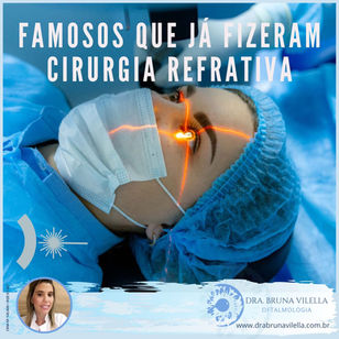 Famosos que já fizeram cirurgia refrativa