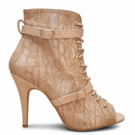 Betria Krem High Heels Dans Ayakkabısı Yandan Görünüm