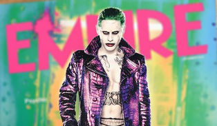 CORINGA na capa da EMPIRE e novas fotos de ESQUADRÃO SUICIDA!!!