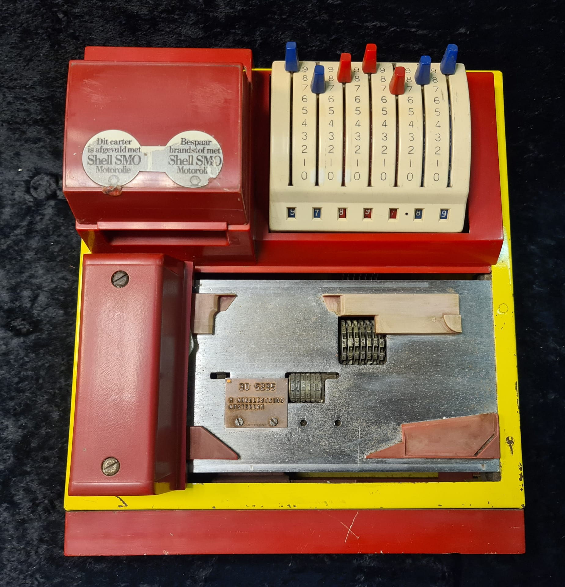 Addressograph-Multigraph Shell credit card machine