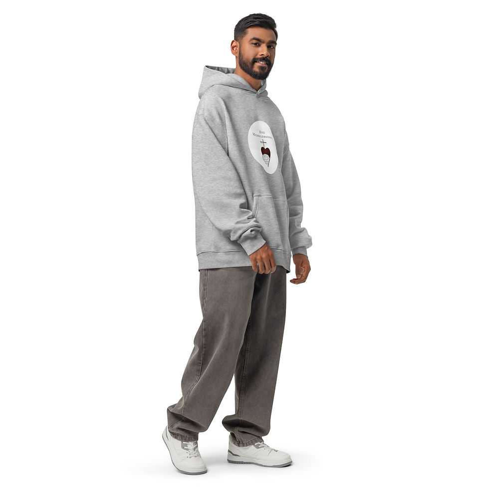Thumbnail: Universal Classic Fit oversized hoodie "End Homelessness"