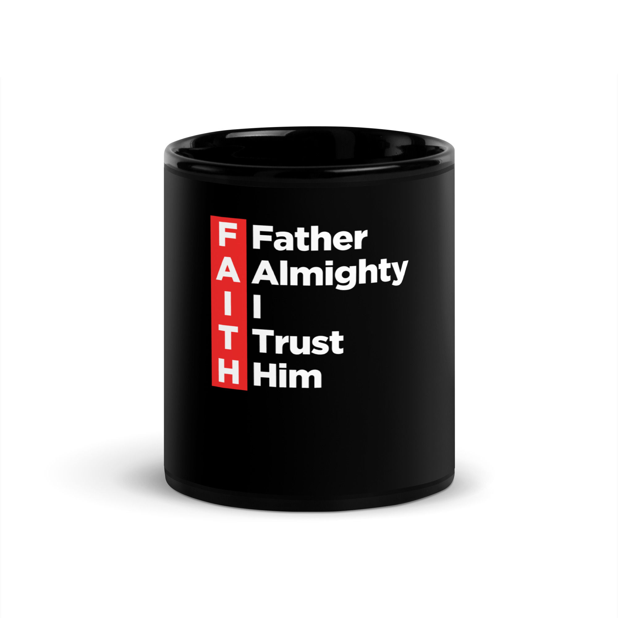 Faith - Black Glossy Mug copy