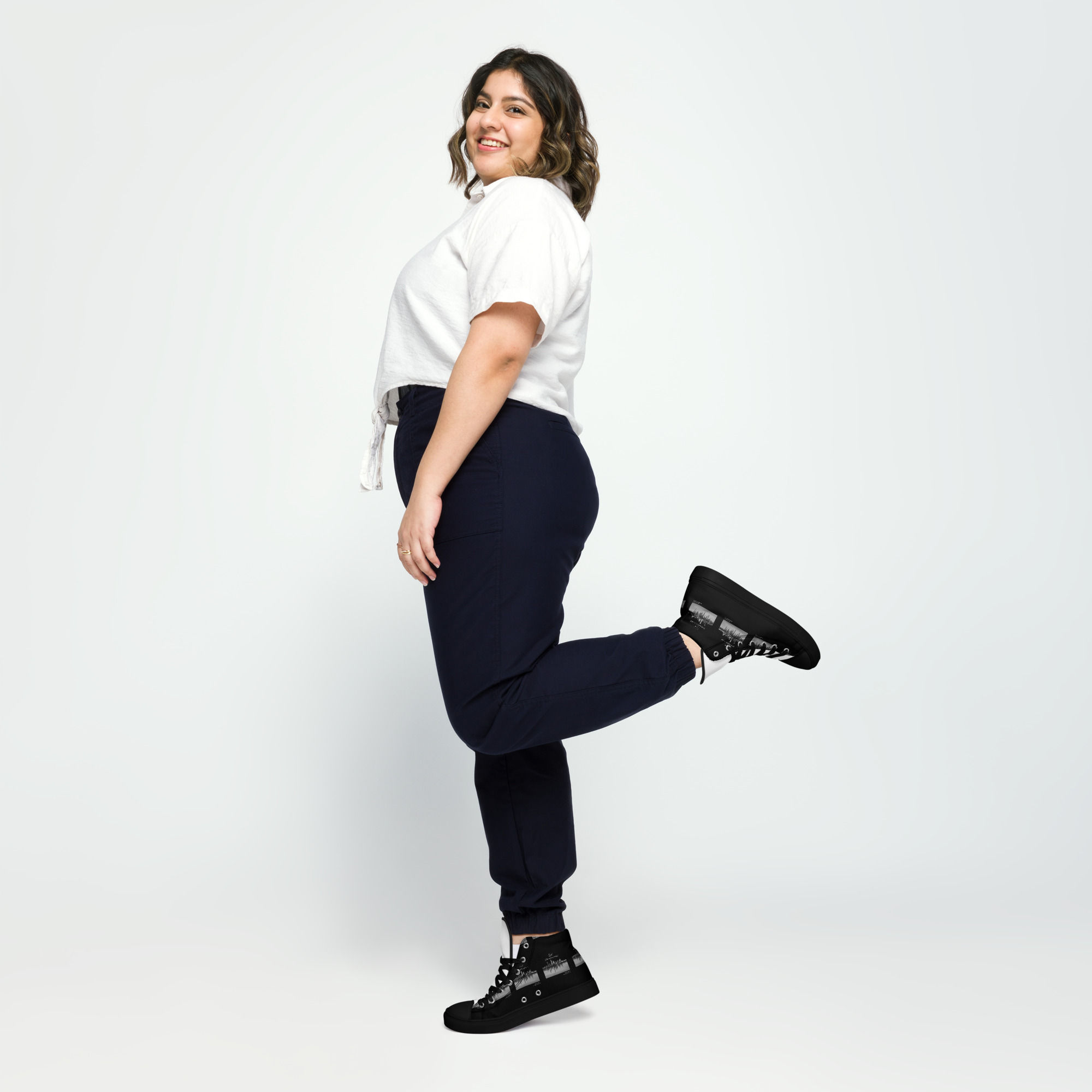 Women’s high top canvas shoes END HOMELESSNESS!
