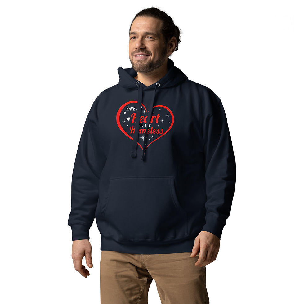 Thumbnail: Universal Classic Fit Hoodie "Have A Heart For The Homeless"