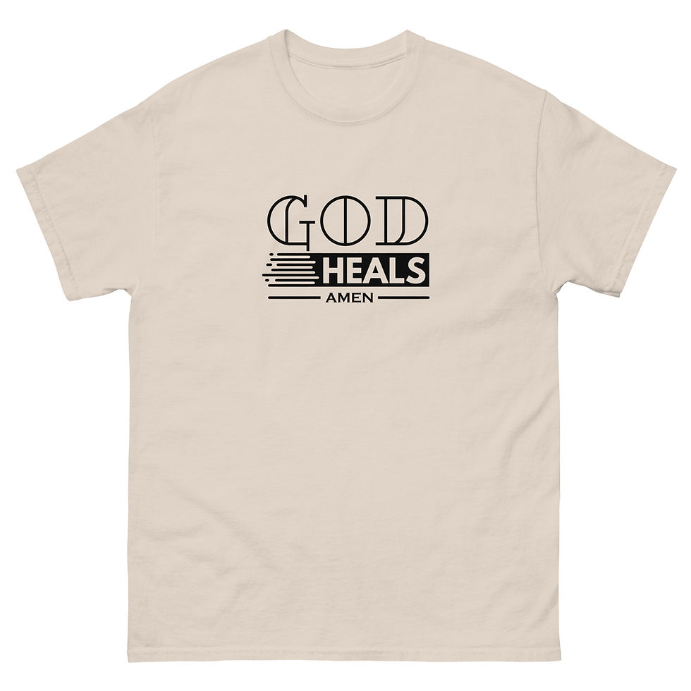 Thumbnail: Universal Classic Fit classic tee "God Heals Amen"