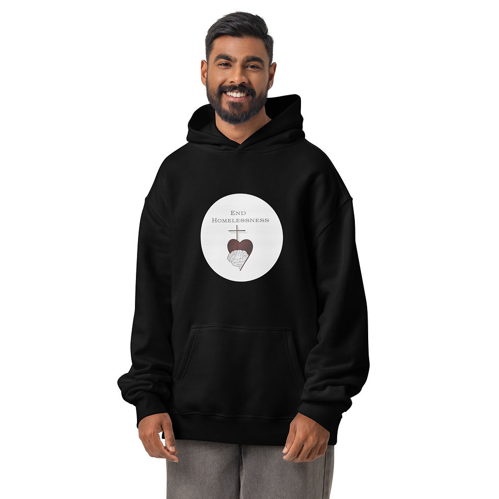 Thumbnail: Universal Classic Fit oversized hoodie "End Homelessness"