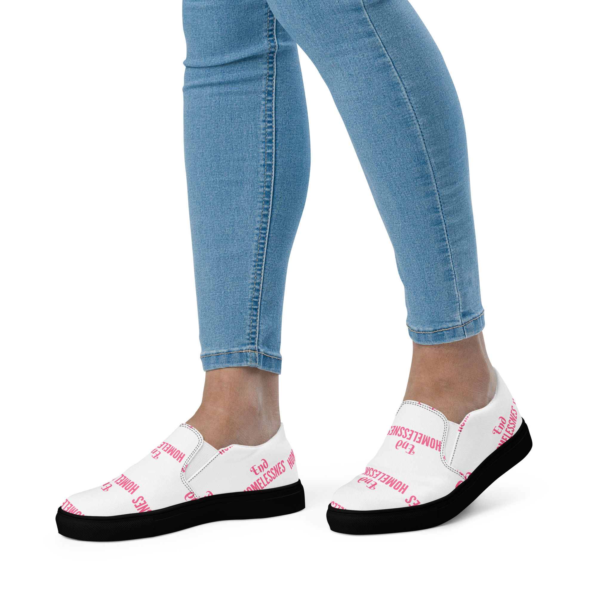 Women’s slip-on canvas shoes END HOMELESSNESS!