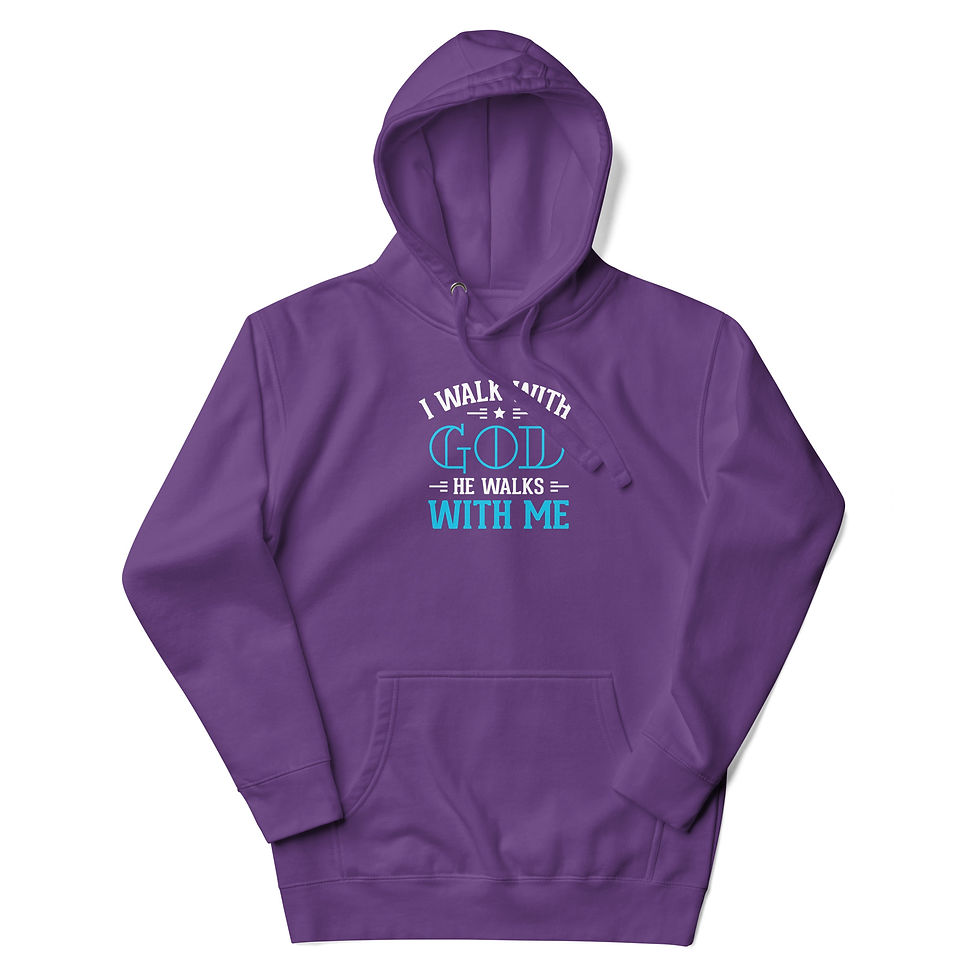Thumbnail: I Walk with God - Hoodie