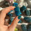 Thumbnail: Blue apatite tumbled stones