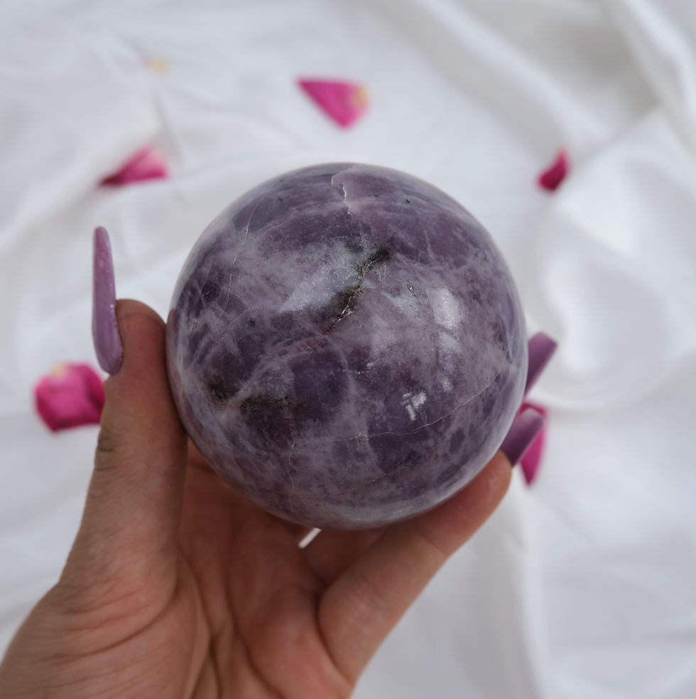Thumbnail: Large lepidolite sphere 1