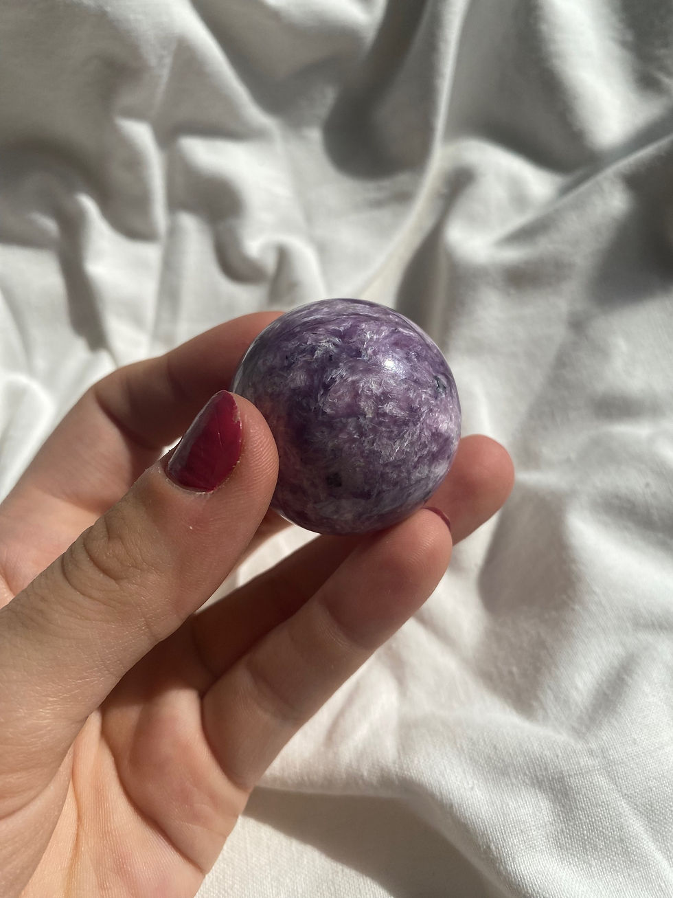 Thumbnail: Charoite sphere 52a
