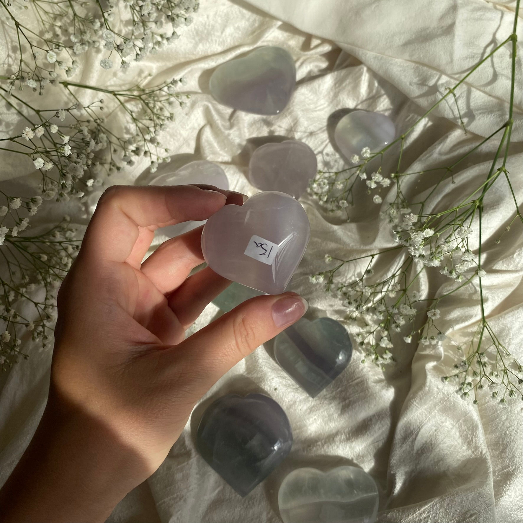 Yttrium fluorite heart 15a