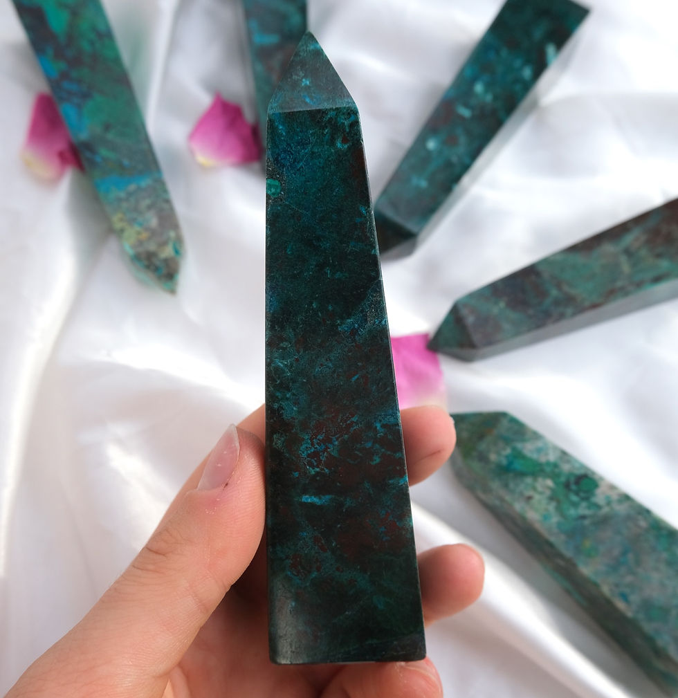Thumbnail: Peruvian chrysocolla point 86b