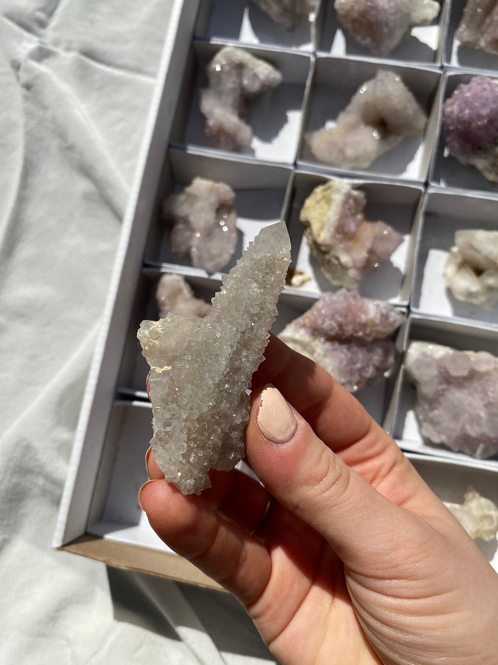 Thumbnail: Spirit amethyst - 24 pieces SPQ2