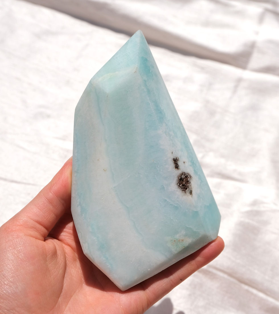 Thumbnail: Large blue smithsonite freeform