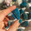 Thumbnail: Blue apatite tumbled stones