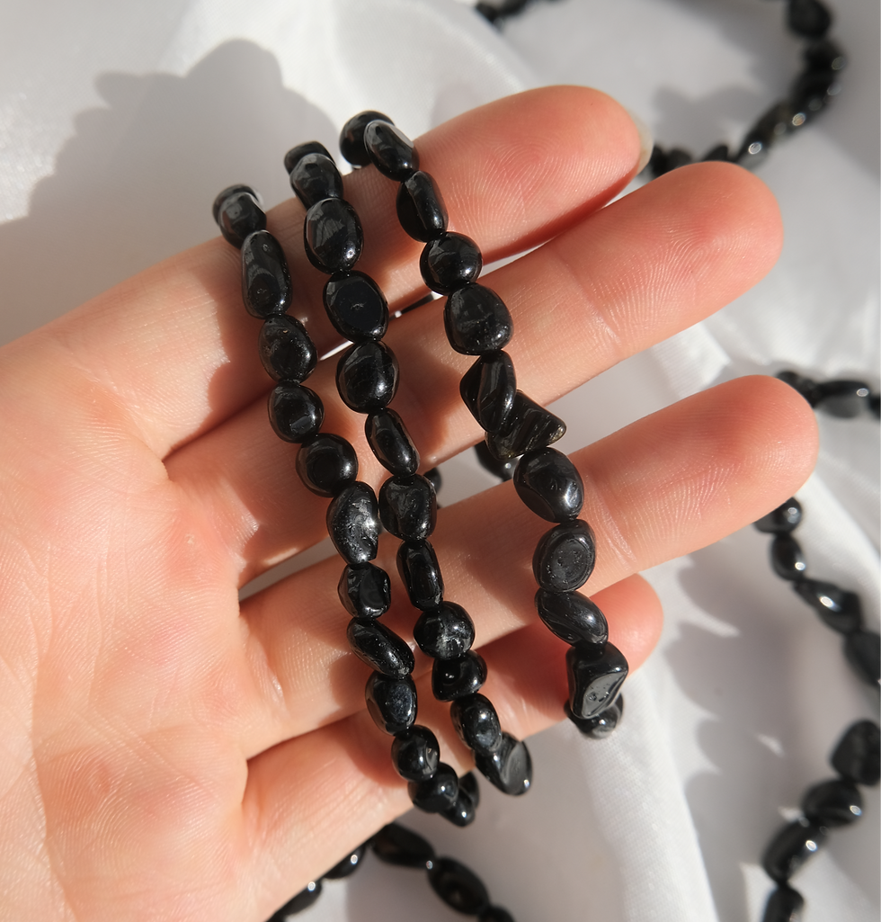 Thumbnail: Black tourmaline bracelets
