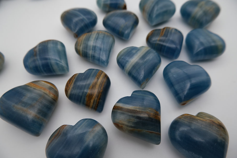 Thumbnail: RARE blue onyx heart