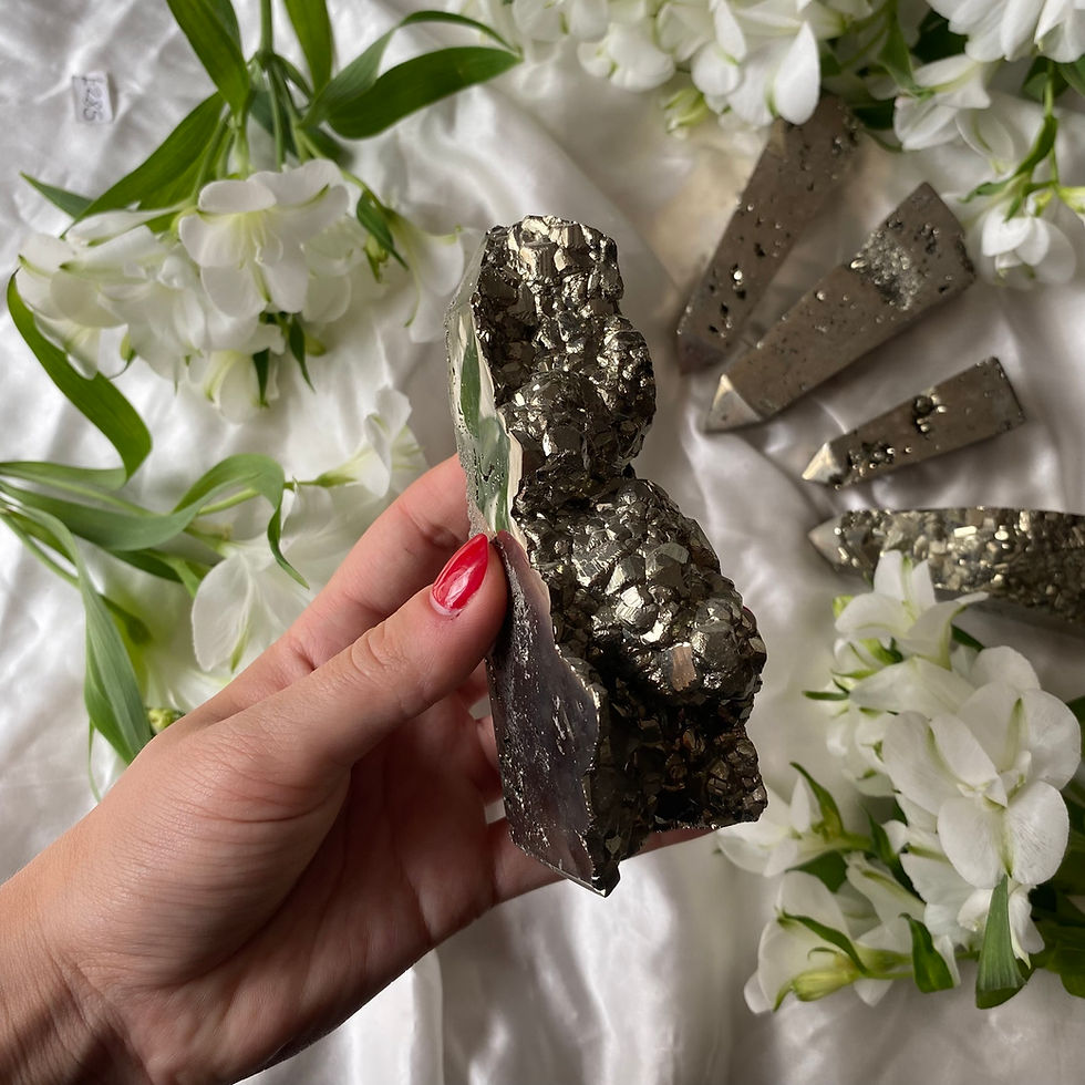 Thumbnail: Large Pyrite druzy point 152b