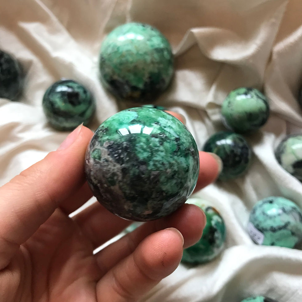 Thumbnail: RARE Variscite sphere 56c