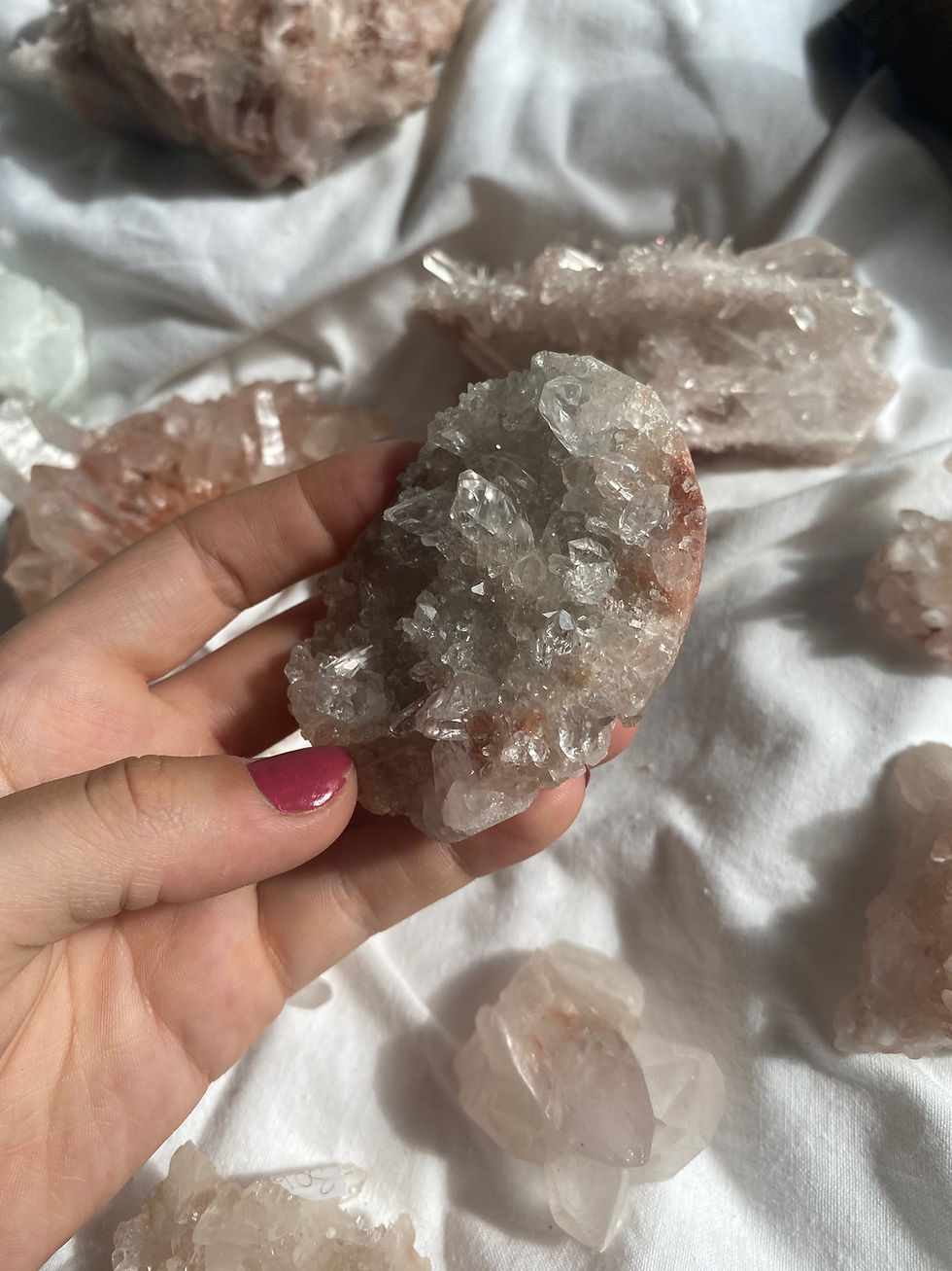 Thumbnail: RARE pink samadhi quartz