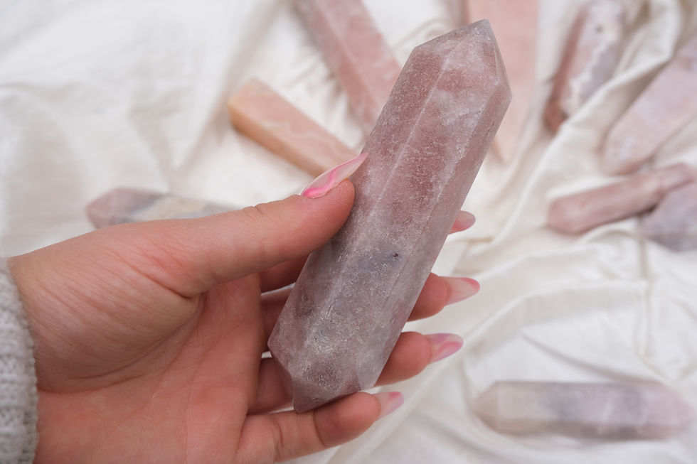 Thumbnail: XL Pink amethyst DT point 5