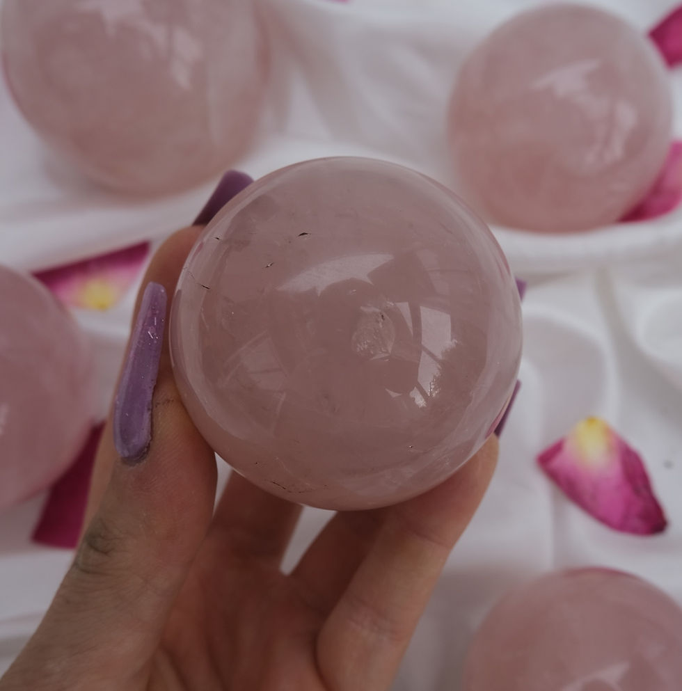 Thumbnail: Rose quartz sphere 37c