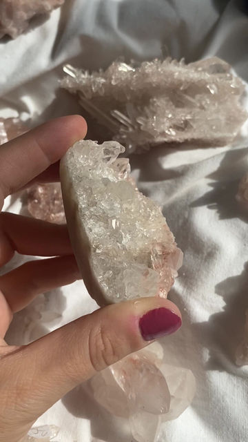 Thumbnail: RARE pink samadhi quartz 