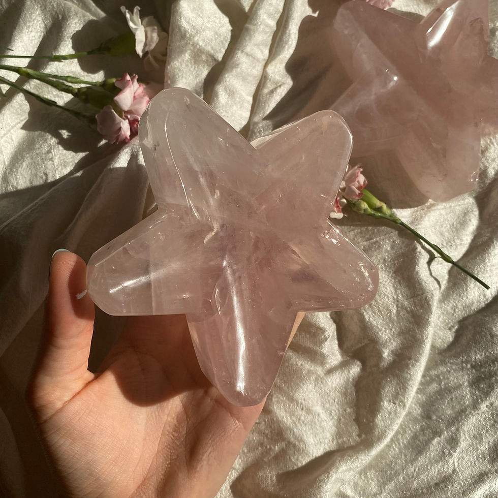 Rose quartz star bowl 49