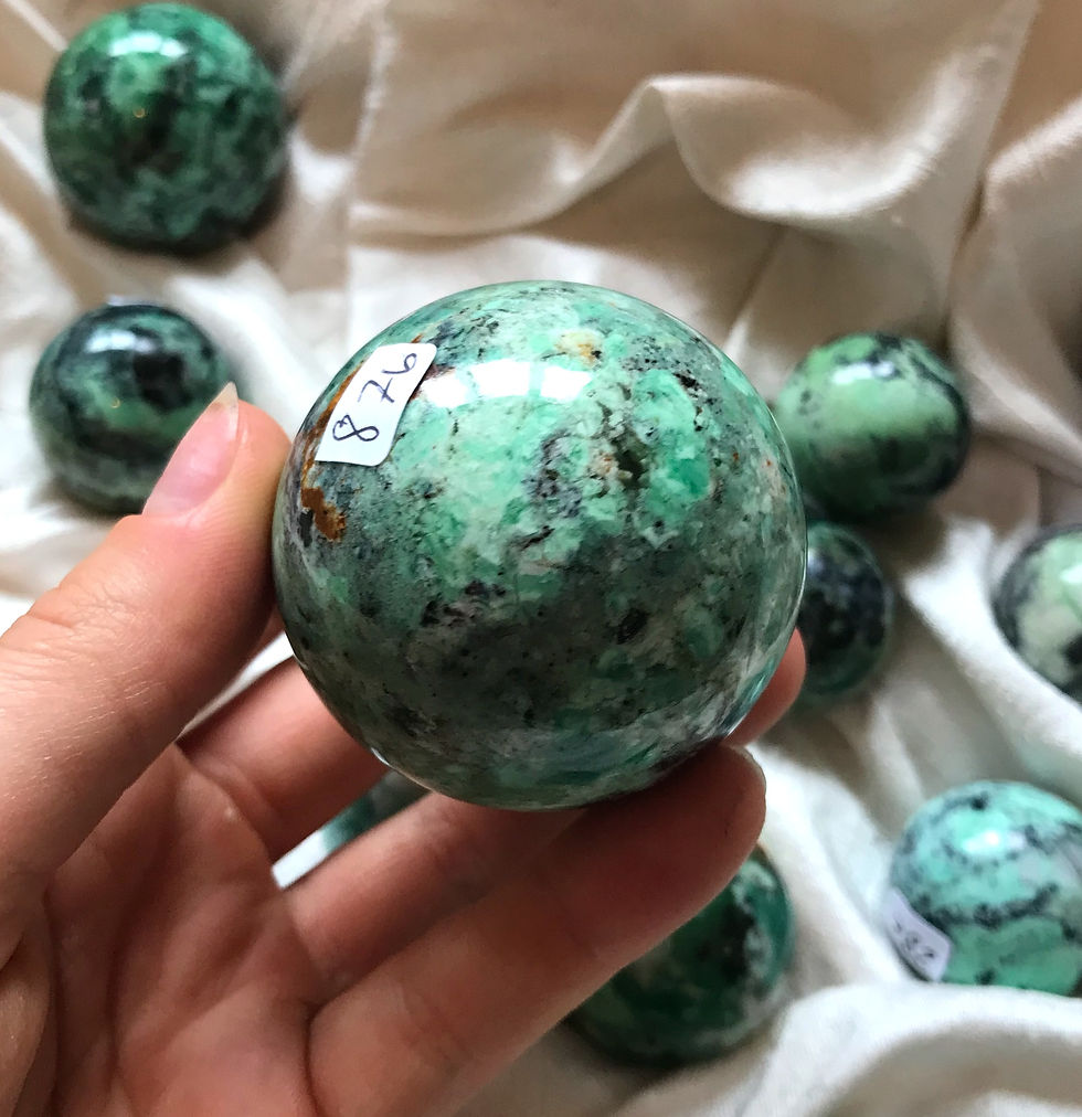 Thumbnail: Large RARE variscite sphere 87b
