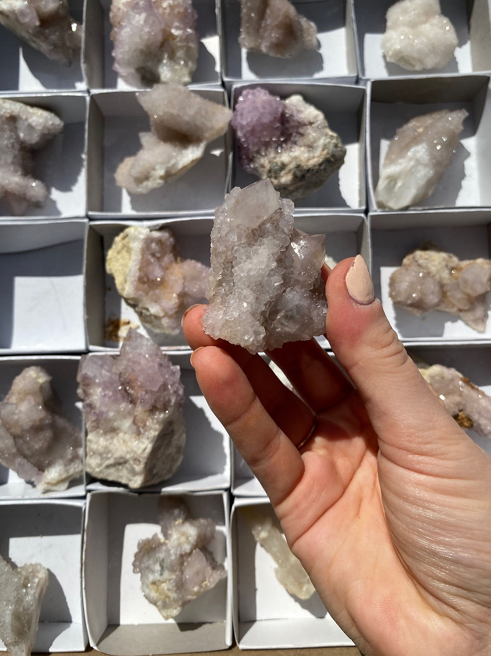 Thumbnail: Spirit amethyst - 24 pieces SPQ2