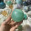 Thumbnail: Pistachio calcite sphere 56a