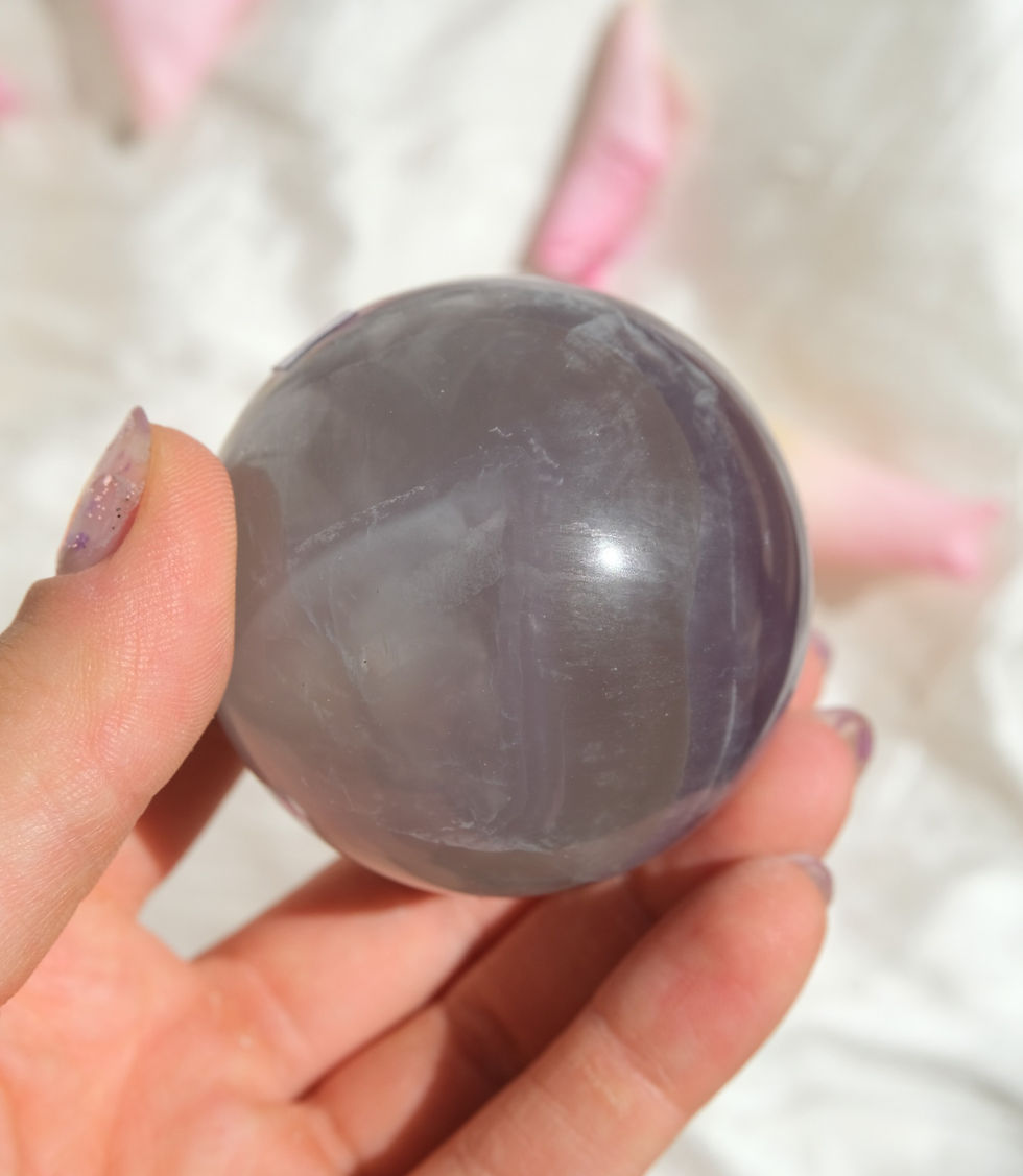 Thumbnail: Lavender fluorite sphere 5