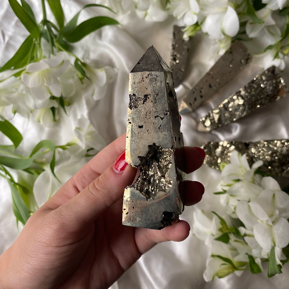 Thumbnail: Pyrite druzy point 48b