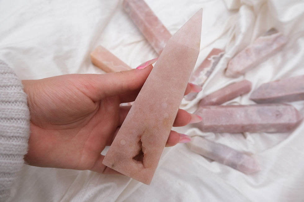 Thumbnail: XL Pink amethyst point 3