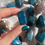 Thumbnail: Blue apatite tumbled stones