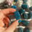 Thumbnail: Blue apatite tumbled stones