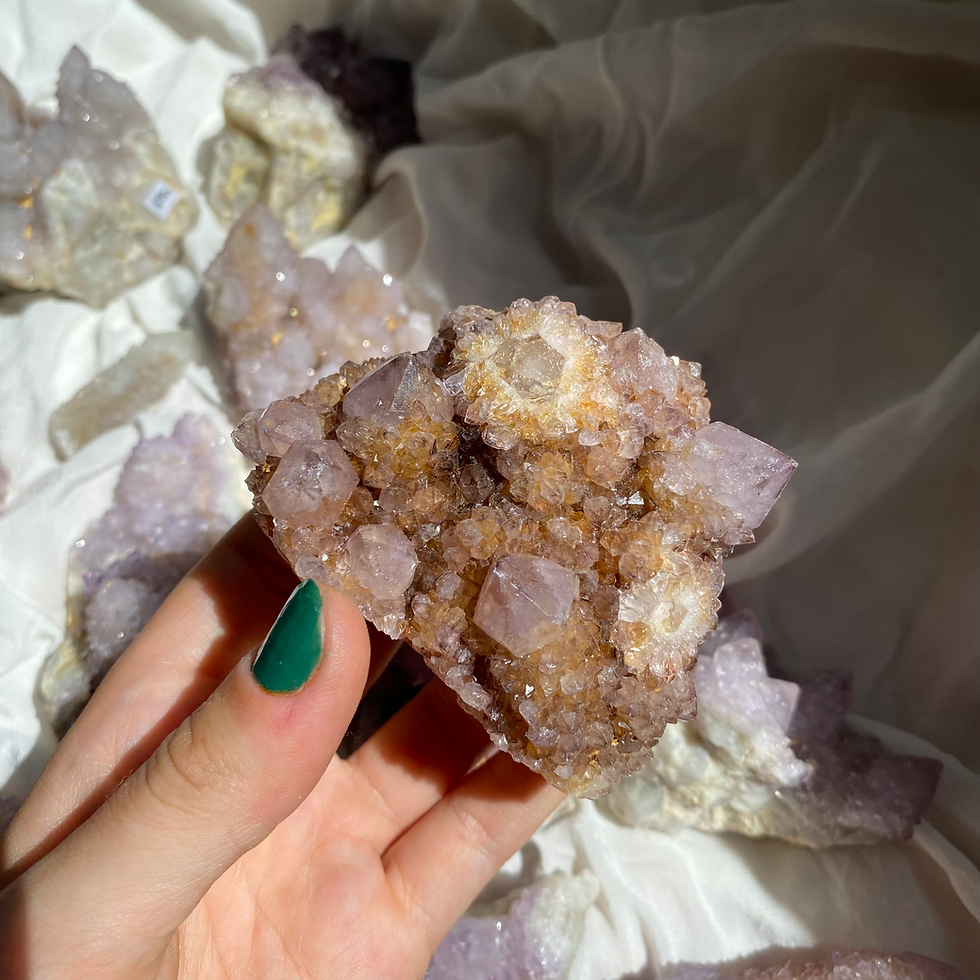 Thumbnail: Sunkissed spirit amethyst cluster 42a