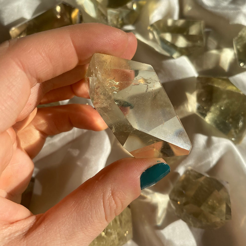 Natural citrine freeform f