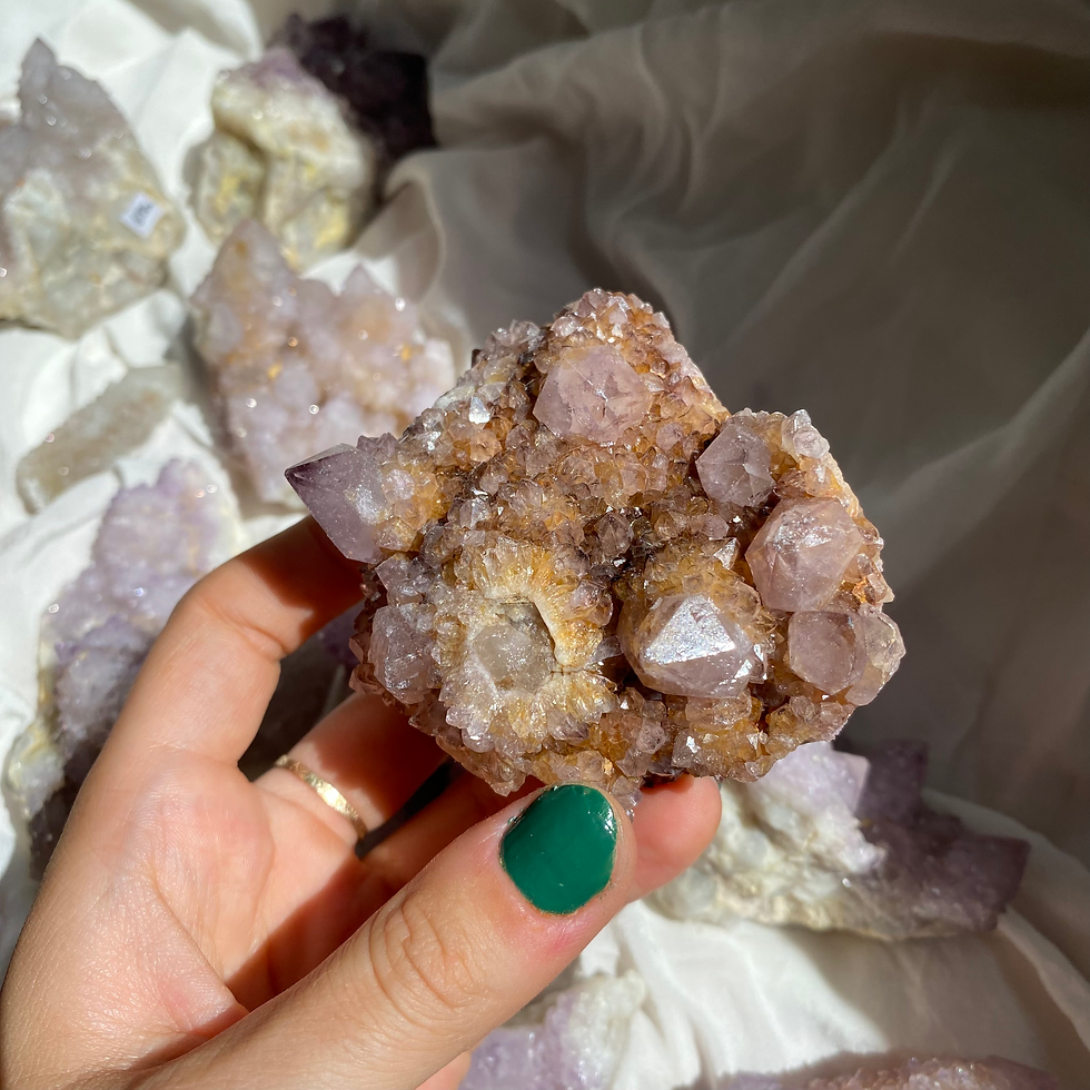Thumbnail: Sunkissed spirit amethyst cluster 42a