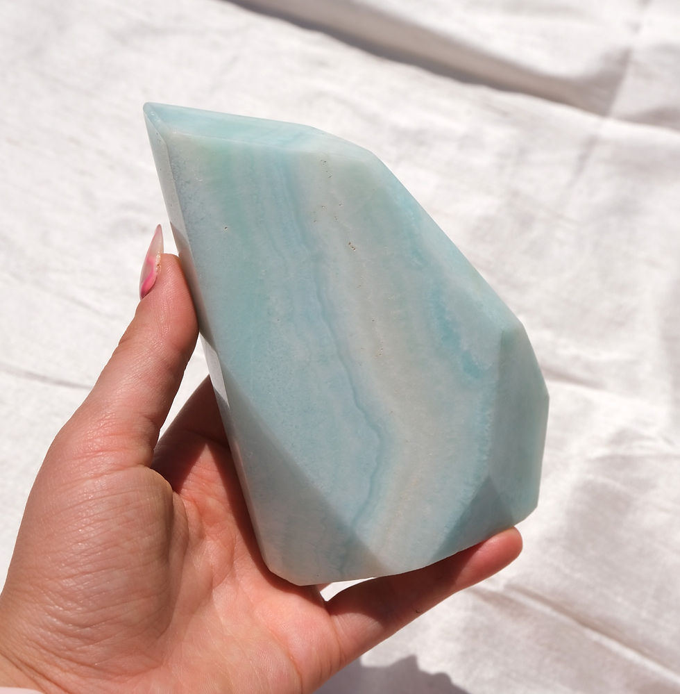 Thumbnail: Large blue smithsonite freeform