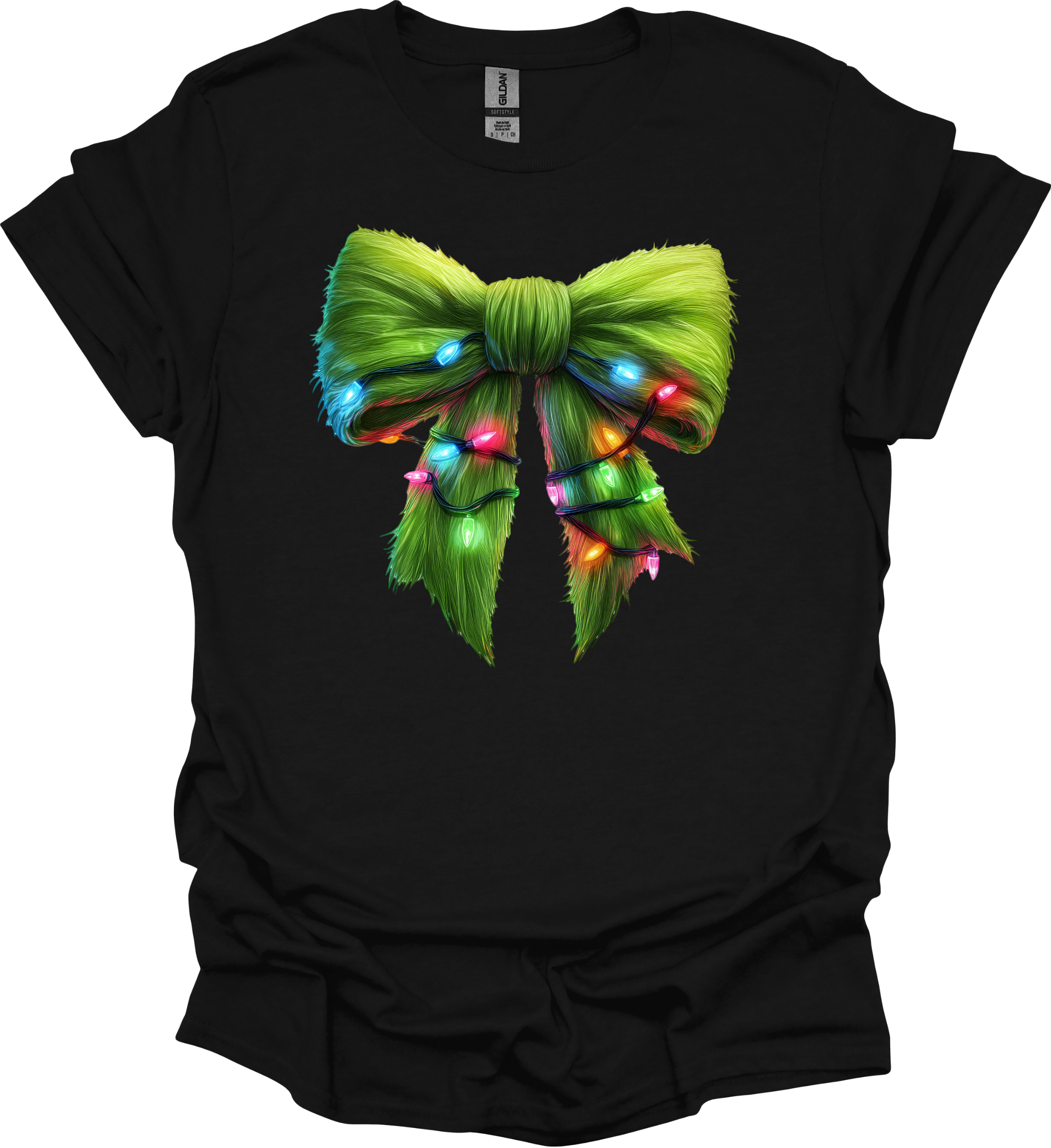 Grinch Christmas Lights Bow