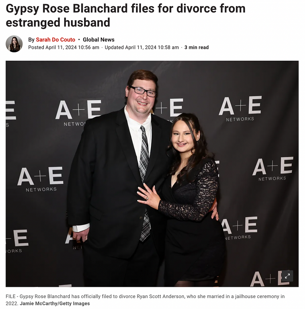 Gypsy Rose divorce