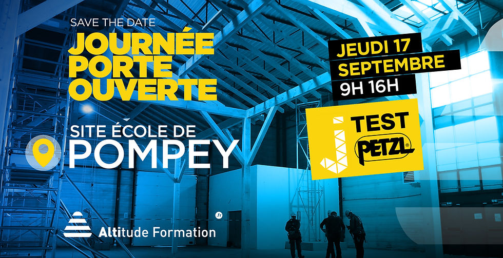 Altitude Formation accueil le PETZL JTEST PRO Tour
Le jeudi 17 Septembre, au centre école de Pompey (Nancy)