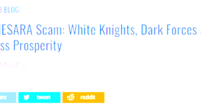 NESARAの詐欺。白い騎士、暗黒の陰謀、無限の繁栄