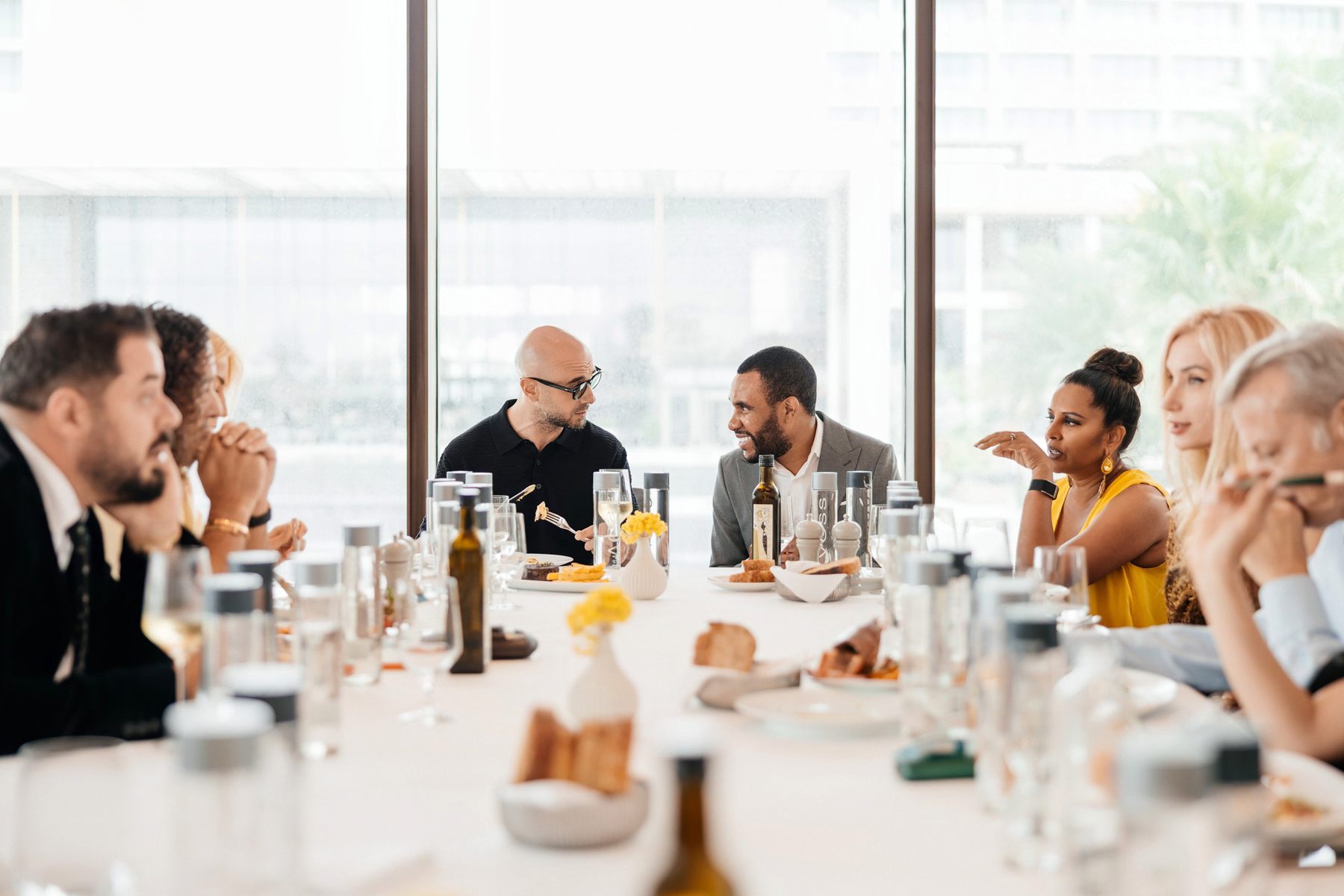Mr K Nations at the VOSS Water business lunch in Dubai — selected frame 09