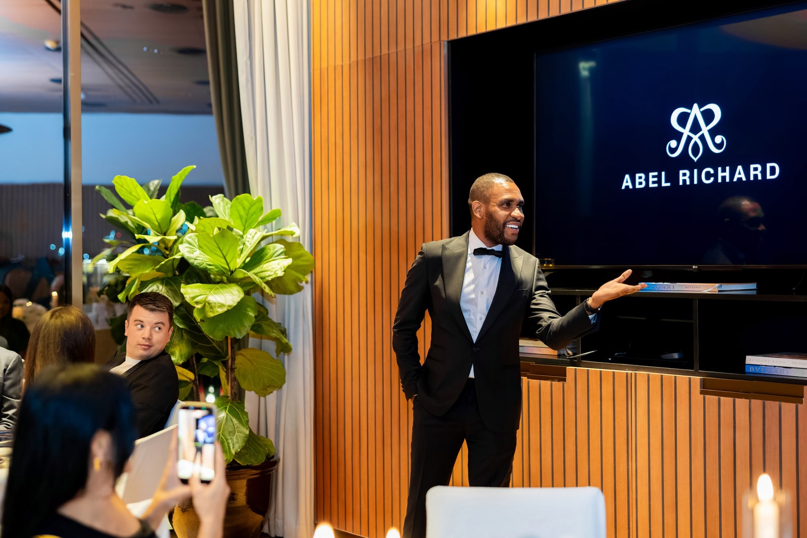 Mr K Nations hosting a considered presentation